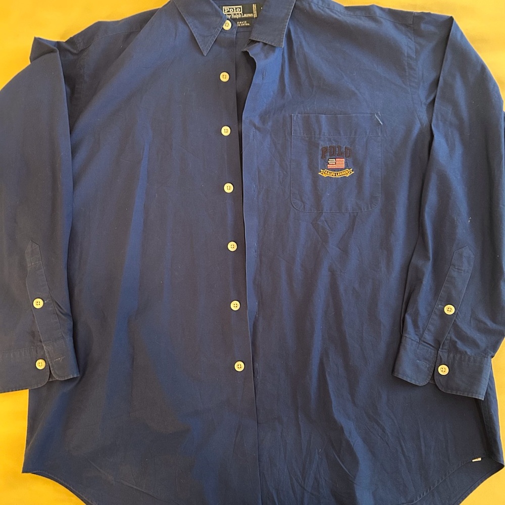 Ralph Lauren Men's Deep Blue Casual Shirt